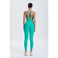 Pantalones de yoga de alto rendimiento, adecuados para mujeres, leggings de yoga transpirables que absorben la humedad, bolsillos laterales, ideales para ropa deportiva - details 8