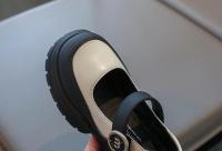 Zapatos de cuero para niños y niñas, calzado de boca baja, moda de Corea del Sur, fondo grueso, Simple, versátil, Primavera, 2024 - details 16