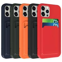 Funda de teléfono para IPhone 16 Pro Max, carcasa protectora suave esmerilada de TPU, bolsillo para tarjetas 15 Plus, 12 Mini - details 0