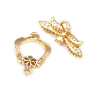 Pulsera de Tirantes Geométricos de Latón Dorado 18K Clasps para Hacer Joyería DIY - details 54