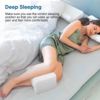 Almohada de espuma viscoelástica para rodilla, para ciática ortopédica, espalda, pierna, cadera, alineación de la columna vertebral, almohadas para el cuerpo durante el embarazo, soporte para la espalda para personas que duermen de lado - details 3