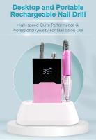 Lima eléctrica portátil E inalámbrica para manicura y pedicura, máquina profesional personalizada de 35000 RPM, recargable, para salón de belleza - details 1