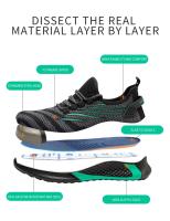 Zapatos De Seguridad 35-50 Para Hombre Y Mujer, Botas De Trabajo Con Punta De Acero, Zapatillas Indestructibles, Ligeras, Transpirables, Antigolpes, Zapatos De Construcción - details 9