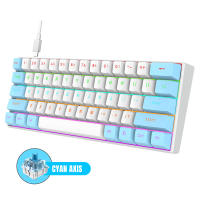 Teclado mecánico K98, eje azul, eje rojo, moldeo por inyección de dos colores con cable, periféricos de juego de teclas de sublimación térmica - details 2
