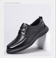 Zapatos de cuero casuales de gran tamaño de primavera zapatos de cuero genuino de los hombres con cordones zapatos de cuero de los hombres de suela blanda zapatos individuales diarios zapatos de los hombres de piel de vaca de primera capa - details 1