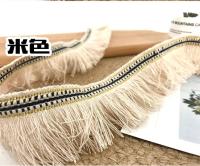 WM Cinta de Encaje Benang Emas Pita Rumbai de 5 yardas para Decoración de Boda y Fiesta Material de Tela de Malla Tipo de Poliéster Producto Normal - details 2