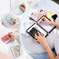 A6 Glitter Hand Zip Bag Loose Leaf Binder Notebook Inner Core Cover Note Book Planner Office Stationery Supplies - details 1