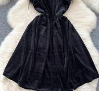 Vestido de fiesta de estilo navideño para mujer, diseño elegante de plumas, línea A - details 10