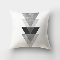 Funda de almohada cuadrada de arte geométrico abstracto blanco y negro para sofá de casa, 4 Uds. - details 7