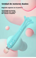 Vibrador Punto G Clítoris para Mujer, Masajeador Vibrador Impermeable, Estimulación Interna Pezones Clítoris Femeninos, Juguetes Sexuales Adultos - details 6