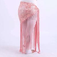 Ropa de baile de mezclilla hecha a mano para mujer, borla, cinturón de crochet triangular, danza del vientre, pañuelo de cadera ENCE - details 6