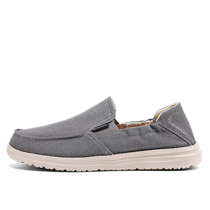 Mocasines casuales y ligeros de hombre con un pedal, zapatos de tela. - 1
