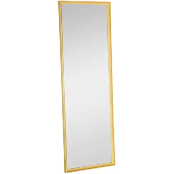 Espejo de Cuerpo Completo Moderno 163x53,5 cm Espejo de Pie Espejo de Suelo de Madera Decorativo para Salón Dormitorio Cocina Natural - 1