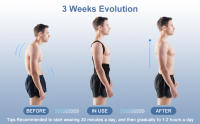 Tcare Corrector de Postura de Espalda Soporte Lumbar para Alivio del Dolor de Espalda y Apoyo para la Postura del Hombro - details 2