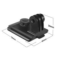 Adaptador de Base de montaje fijo de casco de aleación de aluminio para cámara de acción Gopro 11 10 9 8, 2 unidades - details 4