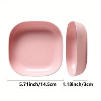 10pcs Set Reusable Fruit & Dessert Plates - Washable, Multifunctional Snack Dishes with Built-In Base for Bones & Candy - details 5