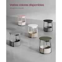 Mesa Lateral Redonda Moderna Espaciosa para Sala de Estar, Dormitorio, Mesita de Noche - details 69