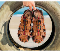 Sandalias suaves de verano para hombre, zapatillas informales de cuero para exteriores, antideslizantes, ligeras y cómodas, zapatos deportivos de playa - details 9