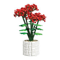 Ramo de flores de Cymbidium Faberi Bonsai, planta en maceta, decoración del hogar, bloques de construcción, juguetes para niños - details 7