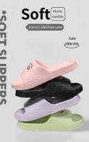 Zapatillas antideslizantes para mujer, sandalias de baño para interiores y hogar, ropa exterior, Eva, novedad de verano, 2024 - details 0