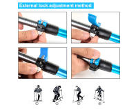 Naturehike-bastón plegable ultraligero, bastones de senderismo para acampar, Alpenstocks familiares, 1 piezas - details 18