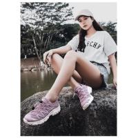 Zapatos de senderismo para mujer, zapatos de senderismo resistentes al desgaste para deportes al aire libre, zapatos de senderismo con suela de goma - details 2