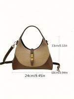 Bolso de Dumpling de Diseño de Niche de Color Contrastante Bolso de Mano Versátil para Comutación Diaria, Citas Casuales, Compras Bolsos y Viajes - details 10
