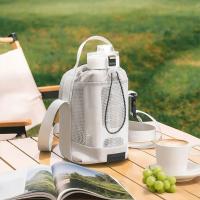 Bolsa de transporte de botella de agua de malla con correa para el hombro, bolso cruzado de nailon de secado rápido para botella de agua, asa de bolsillo frontal - details 8