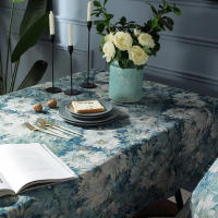 Mantel Moderno Lavable Decoración de Mesa Cuadrada de Lino Sintético con Borlas Estilo Escandinavo - details 3