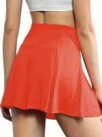 Falda Corta Deportiva para Mujer para Tenis, Bádminton, Yoga - Estilo Atlético Casual, Color Sólido, Mezcla de Poliéster y Spandex Elástico, Lavable a Máquina - Primavera/Verano/Otoño - details 50