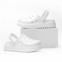 Lucyever-zapatos de verano con agujeros para mujer, zuecos de Punta cerrada sólidos, zapatillas de playa de Eva, toboganes antideslizantes con nubes, 2024 - details 8