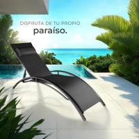 Set de 2 Tumbonas de Jardín Exterior Plegable con Reposacabezas Reclinable en 7 Posiciones - details 24