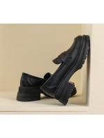 Mocasines de Suela Gruesa para Mujer Zapatos de Cuero Retro de Primavera 2025 - details 14