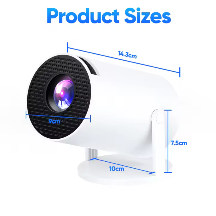 Mini proyector HY300 Pro 4K, Android 11, Dual Wifi6 200 ANSI BT5.0, 1080P, 1280x720P, portátil, cine en casa, proyector al aire libre - 1