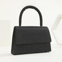 Mini nicho fino brillo mano llevar banqueta oblicuo span bolsa de cena - details 6