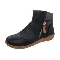 Otoño Invierno botines de mujer zapatos planos casuales botas martin femeninas señora - details 3