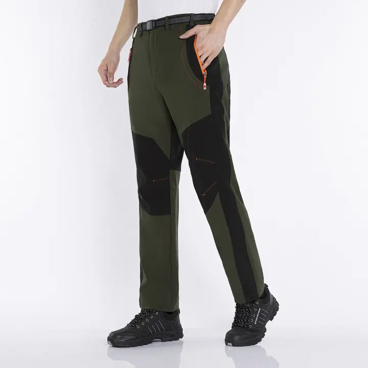 Pantalones de senderismo impermeables de forro polar cálido para hombre, JNP02A, Invierno - 1