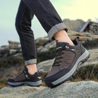 Zapatillas de senderismo al aire libre para hombre, zapatos de Trekking con cordones, para escalada de montaña, transpirables - details 3