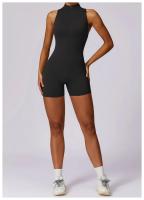 Mono de Yoga Sin Mangas con Almohadilla Kailuoka para Mujer Rompers Deportivos de Gimnasio Fitness Cortos con Talleres Material de Nylon - details 26