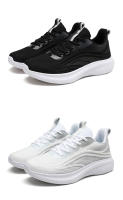 Nuevos zapatos deportivos, zapatos para correr ligeros tejidos con mosca para parejas de hombres, zapatos para caminar de suela blanda, zapatos de viaje para mujeres - details 0