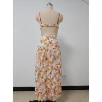 Elegante Vestido Largo de Chiffon con Estampado Moda Europea y Americana para Mujeres - details 20