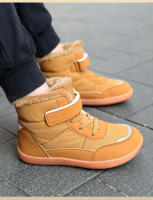 Zapatos de algodón de cabeza ancha para niños, botas de nieve de ocio al aire libre, más terciopelo, botas de algodón gruesas y cálidas - details 5