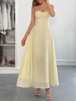 Vestido largo informal de vacaciones ajustado para mujer Primavera Verano - details 9
