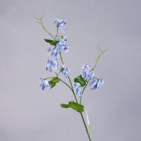 Planta verde de 55cm, flores artificiales de guisante, elegante rama de flor de guisante de seda de tacto Real, flor falsa de plástico hecha a mano para fiesta de boda - details 9