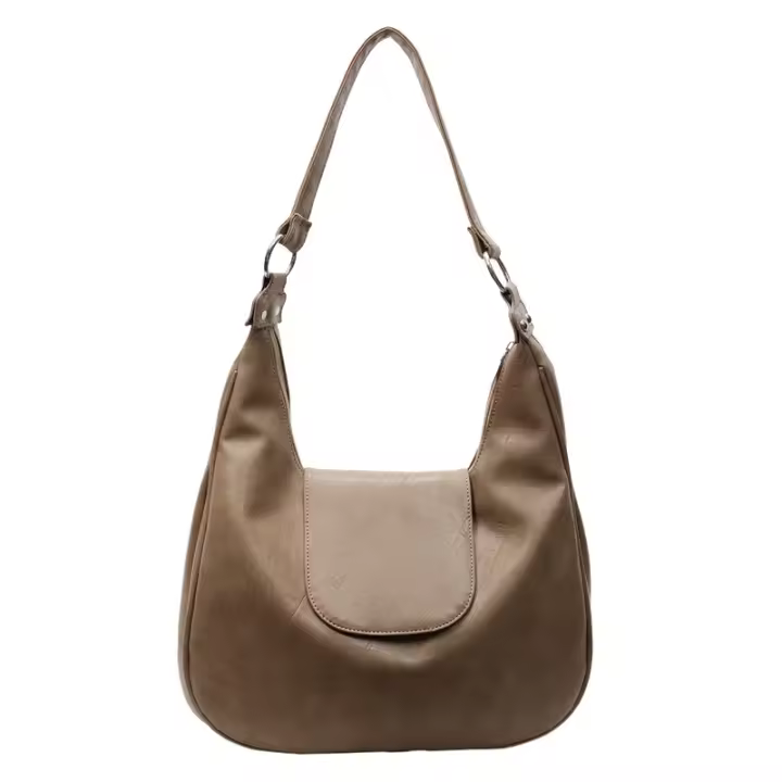 Bolso de mujer del mismo estilo de Ye Shuhua, bolso de hombro de gran capacidad de gama alta, bolso cruzado informal Retro a la moda para mujer, bolso grande suave - 1