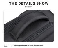 Mochila multifuncional para ordenador, bolsa de viaje de gran capacidad, impermeable, Simple, con carga USB, 2024 - details 8