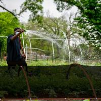 Paño de Sombra para Jardín, Cubierta de Malla roja Con Ojales Al Aire Libre, 70% - details 5