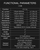 Digital Multimeter Non-Contact AC Voltage Detector FY116 Breakpoint Finder Portable Multimetro Multifunctional screwdriver - details 5
