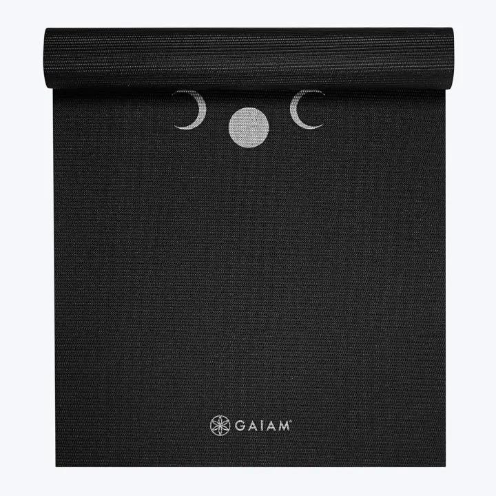 Gaiam Yoga - Esterilla de ejercicio antideslizante extragruesa con estampado premium para todo tipo de yoga, pilates y entrenamientos (68 pulgadas de largo, 24 pulgadas de ancho x 6 mm) - 1