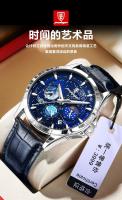 Nuevo reloj multifunción luminoso suizo para hombre, reloj de cuarzo resistente al agua - details 14